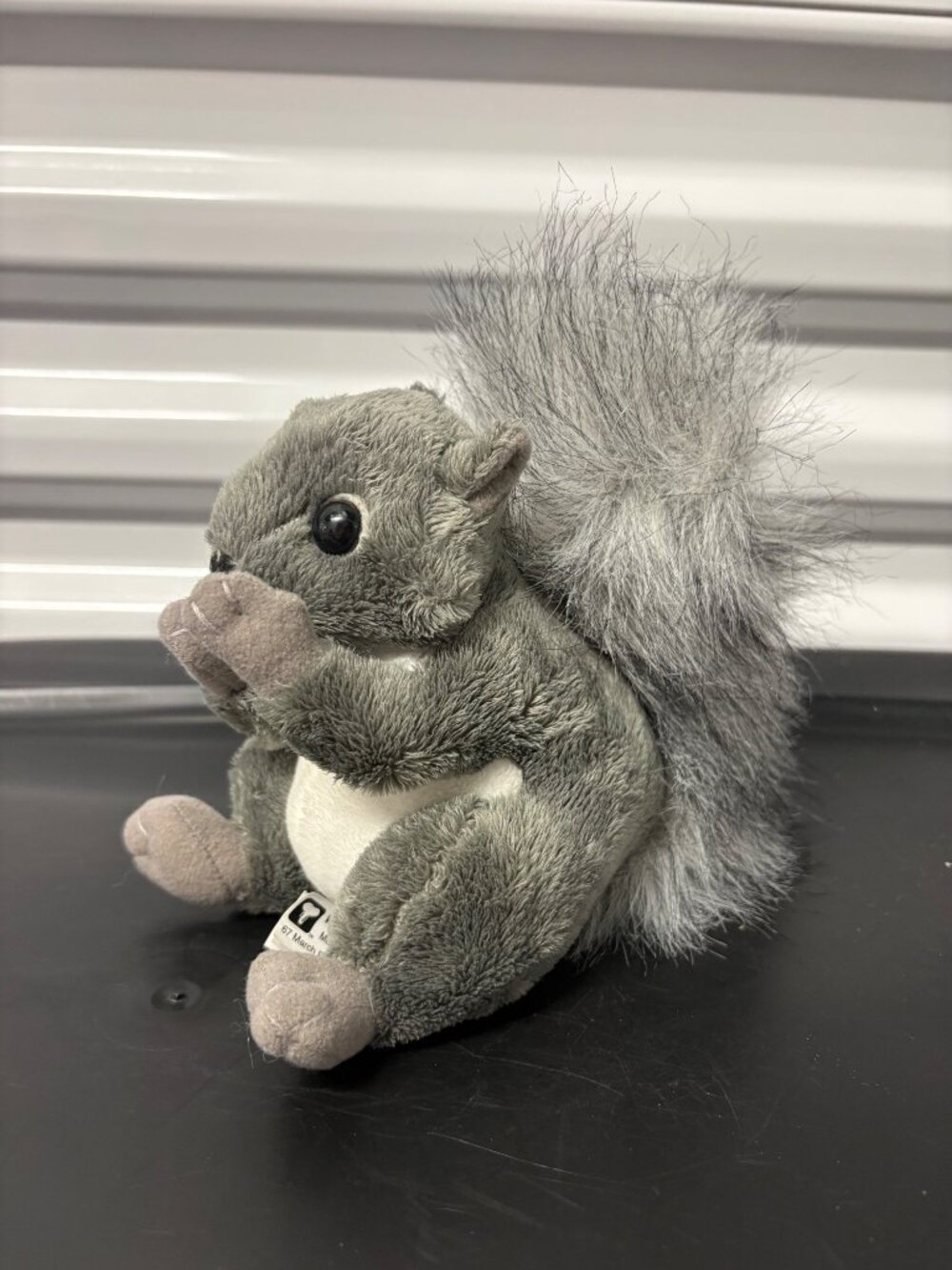 Wildlife Artists Gray Plush Squirrel Toy With Fluffy Tail - Soft Stuffed Animal